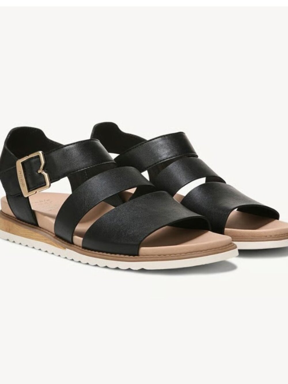 Brand New Dr Scholls Island Glow Black Sandals 8 1/2 M